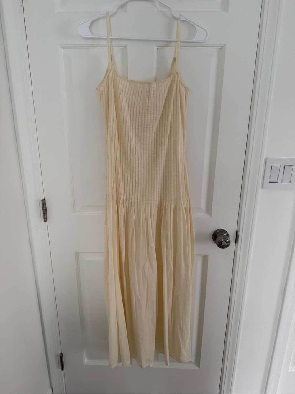 NWOT Zara Home Cotton Beach Cream Spaghetti Strap Sundress